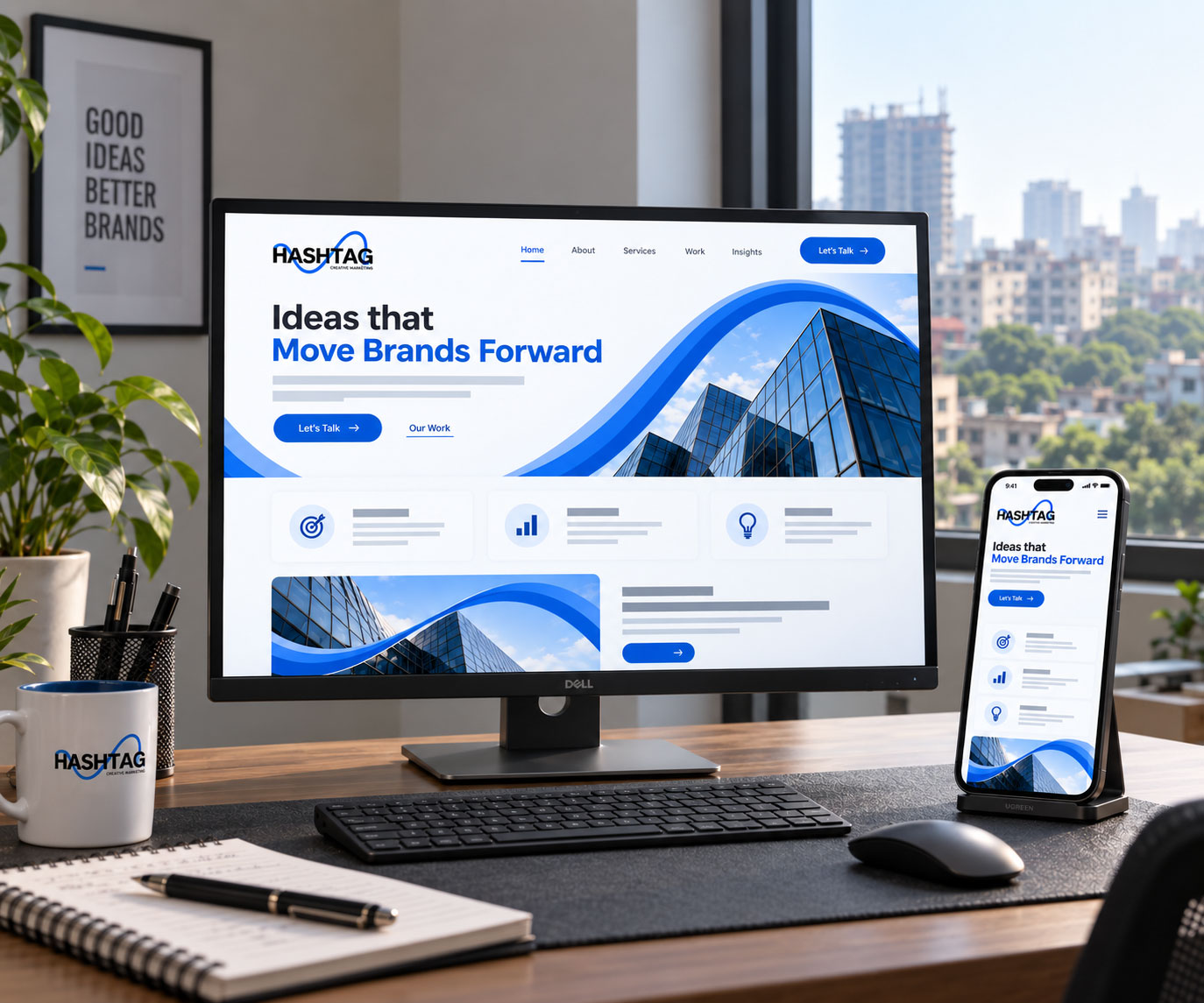 Integrated campaign landing page